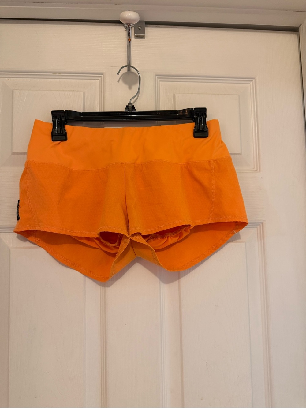 oiselle Bright Orange Athletic Running Shorts